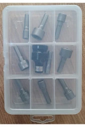 Depolife Somun Sökme Sıkma Torklu Makine için 9 adet lokma seti ve bits Adaptör 1/2 Hex - 3