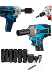 Depolife Somun Sökme Sıkma Torklu Makine Için 6lı Lokma Seti Ve Bits Adaptör 1/2 Hex Ağır Hizmet Lokma Bijon - 2