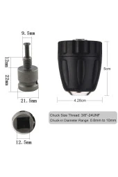 Depolife Somun Sökme Sıkma Makinesi Için 10mm Mandren Ve Bits Adaptör Seti 1/2 Hex (TORKLU MAKİNALAR İÇİN) - 3