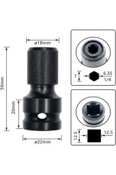 Depolife somun sökme darbeli matkap makinesi için mandrenli bits adaptörü tornavida vidalama sökme takma - 2