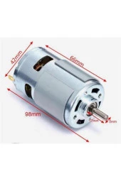 Elektronikport Rs 775 Dc Motor Rulmanlı 12-36 Volt 6000 Rpm Şarjlı Matkap – Cnc Motoru - 3