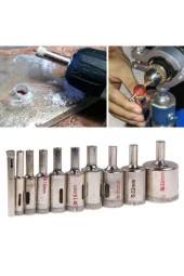 Depolife Cam Mermer Granit Fayans Delme 8mm Matkap Için Boru Tipi Elmas Uç Karot - 3