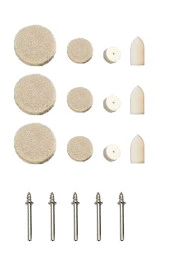 Depolife Dremel Vb. Uyumlu 17 Parça Keçe Mandren Seti thumbnail 1