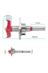 Ahşap Freze Ucu 15mm Panç Karot Stoperli Matkap Yuvarlak Açma Bıçağı Derinlik Ayarlı Panc Bıçak thumbnail 3