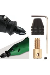 Motor Gravür Makinası Için Anahtarsız Mandren 3.17mm Kaplin M8 Kısa Kuyruk Ödev Proje Uygulama Arge thumbnail 3