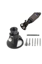 Depolife Dremel Ve Benzeri Mini Avuç Taşlama Için Dik Delme Aparatı Matkap Ucu Freze Uç Seti - 1