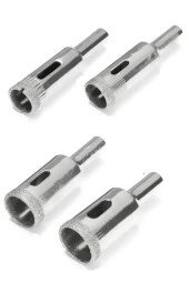 Cam Fayans Mermer Granit Porselen Delme Pancı Boru Tipi Elmas Karot Uç 12mm 14mm 16mm 18mm(4LÜ) thumbnail 1