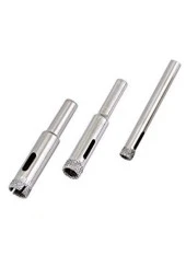 Depolife Cam Fayans Mermer Granit Porselen Delme Pancı Boru Tipi Elmas Karot Uç 3mm 4mm 8mm (3LÜ) thumbnail 1