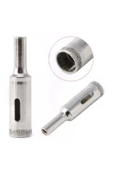 Cam Fayans Mermer Granit Porselen Delme Pancı Boru Tipi Elmas Karot Uç 12mm 16mm 18mm (3LÜ) thumbnail 3