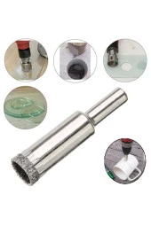 Mermer Granit Fayans Porselen Cam Yuvarlak Delme Pancı 14mm Elmas Uçlu Delik Açma Karot Matkap Ucu thumbnail 1