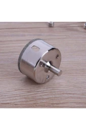 Depolife Mermer Granit Fayans Cam Yuvarlak Delme Panç Elmas Uç Yuvarlak Açma Matkap Için Karot 5cm (50mm) thumbnail 3