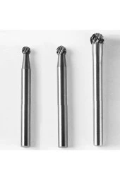 Depolife Karbür Uç Seti 2.0mm 2.5mm 3mm Carbide Cnc Router Ucu Yoğun Çelik Metal Ahşap Işleme Ucu 3 Lü Set thumbnail 1