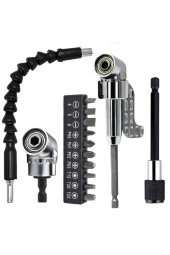 Depolife Matkap Için Vidalama Uç Seti Altıgen Hex Köşe Kör Vidalama Adaptörü Hızlı Bits Adaptör Esnek Hortum - 1
