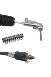 Matkap Için Vidalama Uç Seti Altıgen Hex Köşe Kör Vidalama Aparatı Hızlı Bits Değiştirme Adaptörü thumbnail 2