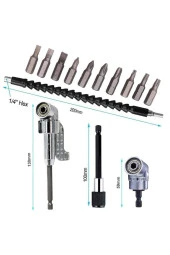 Depolife Matkap Için Vidalama Uç Seti Altıgen Hex Köşe Kör Vidalama Adaptörü Hızlı Bits Adaptör Esnek Hortum - 3