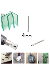 4mm Mermer Granit Fayans Cam Yuvarlak Delme Panç Elmas Uç Yuvarlak Açma Matkap Için Karot thumbnail 1