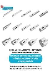 Depolife 3mm Mermer Granit Fayans Cam Yuvarlak Delme Panç Elmas Uç Yuvarlak Açma Matkap Için Boru Tipi Karot thumbnail 3