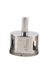 45mm Mermer Granit Fayans Cam Yuvarlak Delme Panç Elmas Uç Yuvarlak Açma Matkap Için Karot thumbnail 1