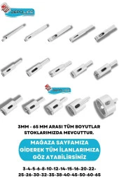 5mm Mermer Granit Fayans Cam Yuvarlak Delme Panç Elmas Uç Yuvarlak Açma Matkap Için Karot thumbnail 2