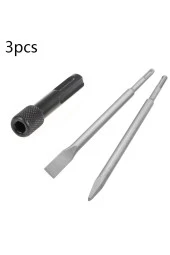 Depolife Kırıcı Delici Matkap Için Sds Plus Matkap Uç Seti Murç Keski 1/4 Hex Vidalama Adaptörü 3 Parça thumbnail 1