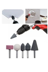 Depolife Seramik Monte Değirmen Taşı Bileme Taşlama Parlatma Için Oyma Alüminyum Oksit Malzeme 6mm Sap thumbnail 1