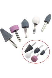 Depolife Seramik Monte Değirmen Taşı Bileme Taşlama Parlatma Için Oyma Alüminyum Oksit Malzeme 6mm Sap thumbnail 2