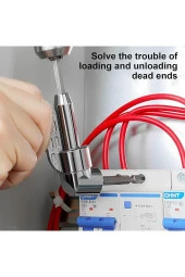 Depolife Matkap Için Vidalama Uç Seti Altıgen Hex Köşe Kör Vidalama Seti 12 Parça Köşe Sıkma thumbnail 3