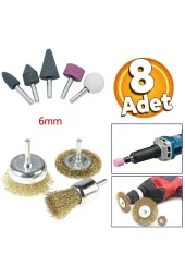 Depolife Matkap Için Taş Zımpara Tel Fırça Çanak Fırça Zımparalama Delme Taşlama Pas Temizleme Hazırlama Seti thumbnail 1