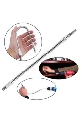 Depolife Altıgen 1/4 Hex Bits Şaftlı Uzatma Adaptör Hortumu Metal Sipiral Esnek Hortum 20cm thumbnail 1