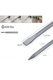 Depolife Kesici Kırıcı Delici Uç Ve Eldiven Seti Sds Plus Keski Hilti Ucu Seti Keski Murç thumbnail 3