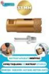 Depolife 38 Mm Granit Mermer Fayans Beton Taş Delme Panç Spiral Avuç Taşlama Matkap Uyumlu Uç M14 Aparat thumbnail 1