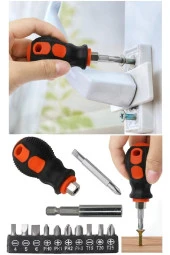 Depolife Tornavida Uç Seti Mıknatıslı Uzatma Altıgen Bits Adaptörü 1/4 Hex Vidalama Uç Seti thumbnail 1