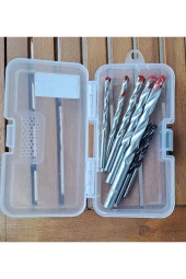 Depolife Beton Duvar Delme Ve Ahşap Matkap Uç Seti 8 Parça Elmas Delme Ucu Organizer Kutulu thumbnail 3