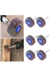 Depolife Gravür Makinası Cihazlar Için Mop Flap Disk Zımpara Seti 6lı 3mm Sap Çoklu Yaprak Zımpara Takımı thumbnail 1