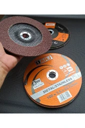 Depolife 180mm flap disk zımpara INOX Metal kesme Taşlama Disk Seti için büyük boy zımparalama diski 4lü Set - 3