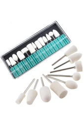 Depolife Dremel Proxxon Uyumlu 12 Parça Parlatma Cilalama Için Mini Polisaj Yün Keçe Seti - 1