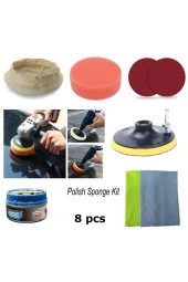 Depolife Araç Kaporta Boya Tampon Cizik Giderici Pasta Cila Seti Boya Temizleme Parlatma Polisaj Seti Matkap - 2