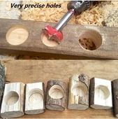 Depolife Tas Menteşe Mum Yuva Açma Freze Uç Seti 5li 15mm 20mm 25mm 30mm 35mm Makap Için 6mm Sap - 7