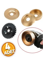 Depolife Ahşap Törpü diski avuç taşlama uyumlu törpüleme aşındırma raspalama disk açılı düz oval 4 adet - 1