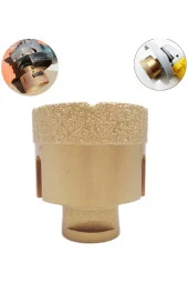 Mermer Granit Panç M14 Fayans Beton Pancı 110mm Sarı Elmas Delme Ucu Avuç Taşlama Uyumlu Karot thumbnail 1