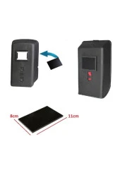 Depolife Kaynak 5 Adet Maske Camı Athermal Siyah Renk Starline 777 Model 11 cm X 8 cm - 1
