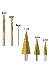 Depolife Delik Delme Pah Açma Kademeli Delme Panç Titanium 6 Parça Kutulu Freze Uç Seti thumbnail 2