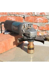 Depolife Mermer Granit Panç Fayans Beton Kaya Delme Ucu 65mm Sarı Elmas Avuç Taşlama Uyumlu (m14) Karot Delik - 1
