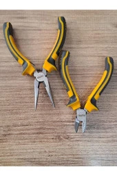 Depolife Diagonal Yaylı Çelik Mini Gargaburun Pense Yan Keski 2 Parça Elektronikçi Seti - 2