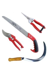 Depolife Bahçe Bağ Budama Makası Ağaç Dal Kesme Testeresi Ot Orak Çalı Tırpanı 4 Lü Bahçe Seti - 1