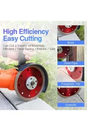Depolife 180mm Elmas Kesici Disk Çapraz Örgü Turbo Mermer Seramik Granit Hassas Kesim Diski - 3