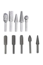 Aladdin Shop Ahşap Oyma Ve Metal Aşındırma 10lu Matkap Uç Seti Törpü Eğe Hobi Seti thumbnail 1