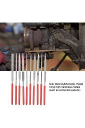 Depolife Diamond Elmas Eğe Seti Metal Cam Takı Kuyumcu Hassas Eğeleme Takımı 10 Adet Cam Metal Porselen thumbnail 2