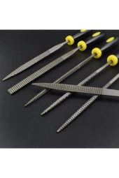 Depolife Mini Törpü Eğe Seti Plastik Saplı 14cm Ahşap Için Törpü 6 Parçalı Karbon Ege Takımı - 3