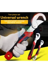 Depolife Tesisatçı Çok Fonksiyonlu Wrench Snap N Grip 8-32mm Akıllı Anahtar Ford Pense Ingiliz Anahtarı 2li thumbnail 1
